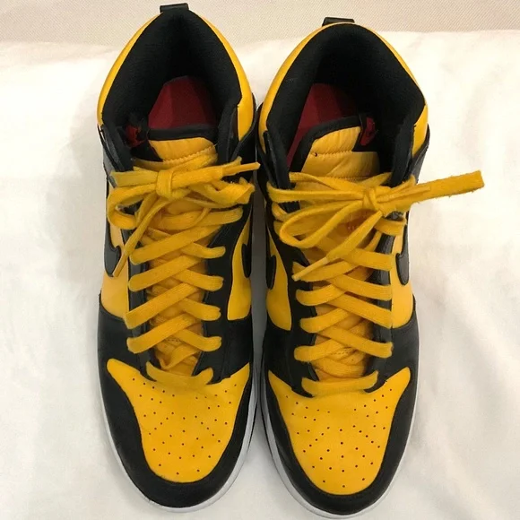 Nike Dunk High Retro Goldenrod Black Yellow DD1399-700 Men’s Sz 9.5 - Picture 16 of 16